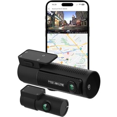Blackvue DR970X-2CH LTE 4K Cloud Dash Cam UK Edition Built-in 4G, Front 4K & Rear FHD Cameras, GPS, Wi-Fi, Bluetooth, 128GB SD Card, Parking Mode, Free 4G SIM Blackvue DR970X-2CH LTE 4K Cloud Dash Cam UK Edition Built-in 4G, Front 4K & Rear FHD Cameras, GPS, Wi-Fi, Bluetooth, 128GB SD Card, Parking Mode, Free 4G SIM