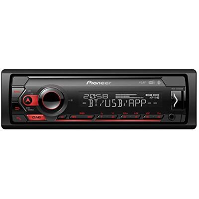 Pioneer MVH-S420DAB 1-DIN receiver with DAB/DAB+, Bluetooth, Red illumination, USB, Spotify, Smart Sync App and compatible with Apple and Android devices. Pioneer MVH-S420DAB 1-DIN receiver with DAB/DAB+, Bluetooth, Red illumination, USB, Spotify, Smart Sync App and compatible with Apple and Android devices.