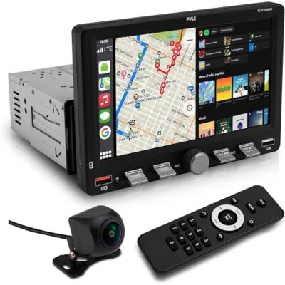 Pyle Single DIN Apple CarPlay Car Stereo 7 Inch Touchscreen with Wireless Android Auto, Bluetooth, USB C Fast Charge, AM FM Radio, Backup Camera Pyle Single DIN Apple CarPlay Car Stereo 7 Inch Touchscreen with Wireless Android Auto, Bluetooth, USB C Fast Charge, AM FM Radio, Backup Camera