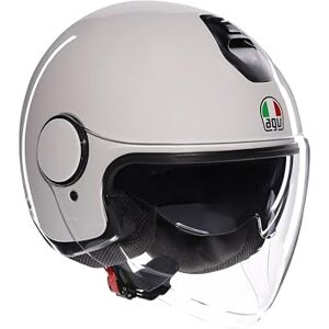 AGV ETERES E2206, Jet Unisex Motorcycle Helmet, Open Face Motorbike Helmet with Antitheft Ring, Anti-Scratch and Anti-UV Visor, Instant Sweat Absorption Technology, Materia White, L AGV ETERES E2206, Jet Unisex Motorcycle Helmet, Open Face Motorbike Helmet with Antitheft Ring, Anti-Scratch and Anti-UV Visor, Instant Sweat Absorption Technology, Materia White, L