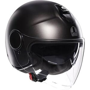 AGV ETERES E2206, Jet Unisex Motorcycle Helmet, Open Face Motorbike Helmet with Antitheft Ring, Anti-Scratch and Anti-UV Visor, Instant Sweat Absorption Technology, Matt Asfalto Grey, M AGV ETERES E2206, Jet Unisex Motorcycle Helmet, Open Face Motorbike Helmet with Antitheft Ring, Anti-Scratch and Anti-UV Visor, Instant Sweat Absorption Technology, Matt Asfalto Grey, M