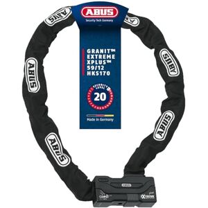 ABUS Granit Extreme Plus 59 Chain & Lock 170cm / 12mm (59/12 HKS 170), Black ABUS Granit Extreme Plus 59 Chain & Lock 170cm / 12mm (59/12 HKS 170), Black