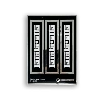 4R Quattroerre.it Lambretta Scooter Stickers Set of 3 Pre-Cut Stickers, Printed on HQ Chrome Backing, Water and UV Resistant, Made in Italy, Officially Licensed, Sheet 94 x 131 mm 4R Quattroerre.it Lambretta Scooter Stickers Set of 3 Pre-Cut Stickers, Printed on HQ Chrome Backing, Water and UV Resistant, Made in Italy, Officially Licensed, Sheet 94 x 131 mm