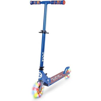 ZINC Two Wheeled Explorer Kids Scooter for Ages 3+ – Folding 2-Wheel Kick Scooter with Light Up Wheels, Lightweight, Height Adjustable, Anti-Slip Footplate, Rear Footbrake, Unicorn with Tassels ZINC Two Wheeled Explorer Kids Scooter for Ages 3+ – Folding 2-Wheel Kick Scooter with Light Up Wheels, Lightweight, Height Adjustable, Anti-Slip Footplate, Rear Footbrake, Unicorn with Tassels