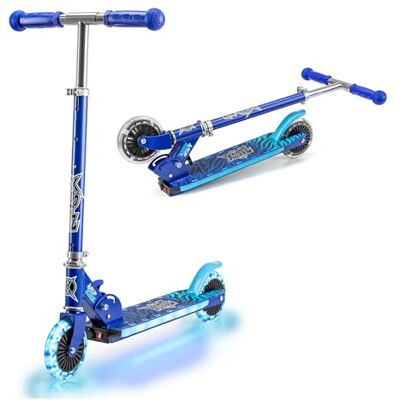 Xootz LED Scooter Wild Rider Light Up Scooter for Kids, Ages 5+, Blue Xootz LED Scooter Wild Rider Light Up Scooter for Kids, Ages 5+, Blue