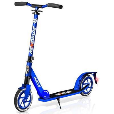 Hurtle Kick Scooter 2 Wheel Scooter for Kids Ages 8+ Teens and Adults – Folding Scooter with Adjustable T Bar Handlebar 8 Inch Big Wheels Alloy Non Slip Deck Carry Strap, Blue Hurtle Kick Scooter 2 Wheel Scooter for Kids Ages 8+ Teens and Adults – Folding Scooter with Adjustable T Bar Handlebar 8 Inch Big Wheels Alloy Non Slip Deck Carry Strap, Blue
