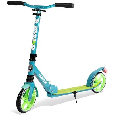 Hurtle Kick Scooter 2 Wheel Scooter for Kids Ages 8+ Teens and Adults – Folding Scooter with Adjustable T Bar Handlebar 8 Inch Big Wheels Alloy Non Slip Deck Carry Strap, Aqua Hurtle Kick Scooter 2 Wheel Scooter for Kids Ages 8+ Teens and Adults – Folding Scooter with Adjustable T Bar Handlebar 8 Inch Big Wheels Alloy Non Slip Deck Carry Strap, Aqua
