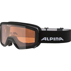 ALPINA Unisex - Adult, SCARABEO S QH ski goggles, black, One Size