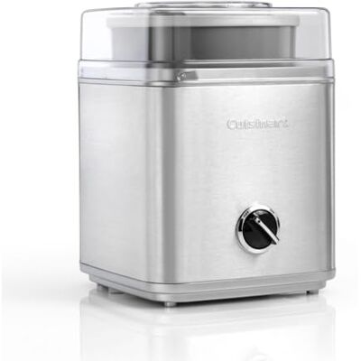Cuisinart Deluxe Ice cream Maker Frozen yogurt maker & Sorbet Maker Homemade desserts Easy to use at home Ready in 25 minutes 5 year guarantee 2L capacity Silver ICE30BCU Cuisinart Deluxe Ice cream Maker Frozen yogurt maker & Sorbet Maker Homemade desserts Easy to use at home Ready in 25 minutes 5 year guarantee 2L capacity Silver ICE30BCU