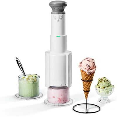 Cuisinart Freeze Wand XL Ice Cream Maker 2 x 470ml pots 5 presets: Ice Cream, Sorbet, Milkshake, Slushie, Mixins high-protein, dairy-free, vegan, low calorie Churn in 5 minutes Compact, handheld Cuisinart Freeze Wand XL Ice Cream Maker 2 x 470ml pots 5 presets: Ice Cream, Sorbet, Milkshake, Slushie, Mixins high-protein, dairy-free, vegan, low calorie Churn in 5 minutes Compact, handheld