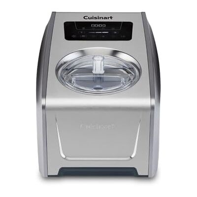 Cuisinart FreezeEase Pro Self freezing ice cream maker 4 presets 14 functions Ice Cream, Sorbet, Frozen Yoghurt, Gelato No pre freezing needed Ready in 40 mins 90min Keep cool function Cuisinart FreezeEase Pro Self freezing ice cream maker 4 presets 14 functions Ice Cream, Sorbet, Frozen Yoghurt, Gelato No pre freezing needed Ready in 40 mins 90min Keep cool function