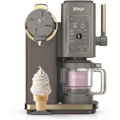 Ninja CREAMi Scoop and Swirl Soft Serve and Ice Cream Maker with 2x Tubs, 13 Functions, Makes Ice Cream, Soft Serve, Gelato, Sorbet, Milkshakes and More, Mix-In Option, Mocha NC701UKBR Ninja CREAMi Scoop and Swirl Soft Serve and Ice Cream Maker with 2x Tubs, 13 Functions, Makes Ice Cream, Soft Serve, Gelato, Sorbet, Milkshakes and More, Mix-In Option, Mocha NC701UKBR