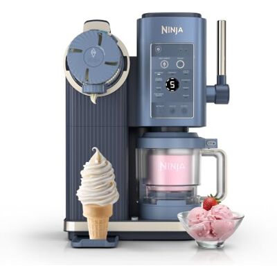 Ninja CREAMi Scoop and Swirl Soft Serve and Ice Cream Maker with 2x Tubs, 13 Functions, Makes Ice Cream, Soft Serve, Gelato, Sorbet, Milkshakes and More, Mix-In Option, Navy NC701UKBL Ninja CREAMi Scoop and Swirl Soft Serve and Ice Cream Maker with 2x Tubs, 13 Functions, Makes Ice Cream, Soft Serve, Gelato, Sorbet, Milkshakes and More, Mix-In Option, Navy NC701UKBL