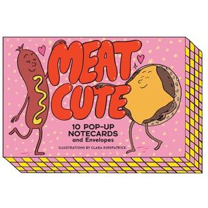 Chronicle Books Meat Cute: 10 Pop-Up Notecards and Envelopes Chronicle Books Meat Cute: 10 Pop-Up Notecards and Envelopes