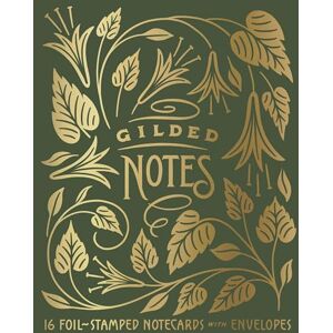 Chronicle Books Gilded Notes: 16 Foil-Stamped Notecards & Envelopes Chronicle Books Gilded Notes: 16 Foil-Stamped Notecards & Envelopes