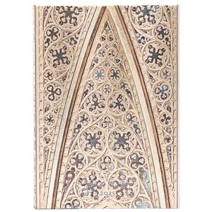 Paperblanks Milan Cathedral Vault Midi Horizontal 12 Month Calendar 2025 with Flap Envelope Paperblanks Milan Cathedral Vault Midi Horizontal 12 Month Calendar 2025 with Flap Envelope