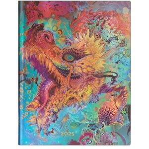 Paperblanks Kalendarz 2025 Humming Dragon Ultra Dzienny Flexi: jeden dzień na stronie, zamykany na gumkę, papier 80 gsm Paperblanks Kalendarz 2025 Humming Dragon Ultra Dzienny Flexi: jeden dzień na stronie, zamykany na gumkę, papier 80 gsm
