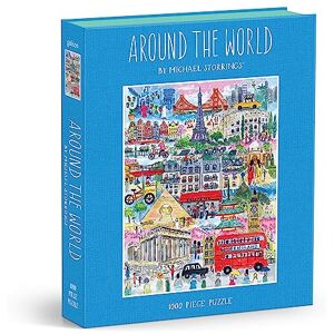 Chronicle Books Michael Storrings Around the World 1000pc Book Puzzle Chronicle Books Michael Storrings Around the World 1000pc Book Puzzle