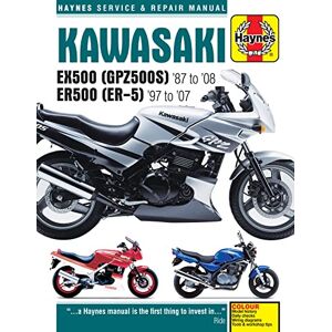 Haynes Kawasaki EX500 (GPZ500S) & ER500 (ER-5) 1987-2008 Haynes Kawasaki EX500 (GPZ500S) & ER500 (ER-5) 1987-2008