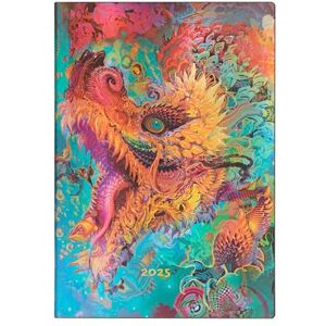 Paperblanks 12-Month Calendar Softcover Flexi 2025, Humming Dragon, Midi, Horizontal, Elastic Band Closure Paperblanks 12-Month Calendar Softcover Flexi 2025, Humming Dragon, Midi, Horizontal, Elastic Band Closure