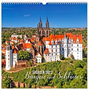K4Verlag Calendar Castles and Castles Saxony 2023: 30 x 30 cm White Calendar K4Verlag Calendar Castles and Castles Saxony 2023: 30 x 30 cm White Calendar
