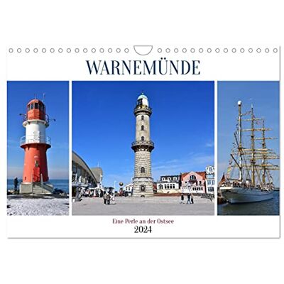 CALVENDO WARNEMÜNDE, eine Perle an der Ostsee (Wandkalender 2024 DIN A4 quer), Monatskalender CALVENDO WARNEMÜNDE, eine Perle an der Ostsee (Wandkalender 2024 DIN A4 quer), Monatskalender
