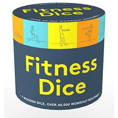Chronicle Books Fitness Dice: 7 Wooden Dice, Over 45,000 Workout Routines Chronicle Books Fitness Dice: 7 Wooden Dice, Over 45,000 Workout Routines