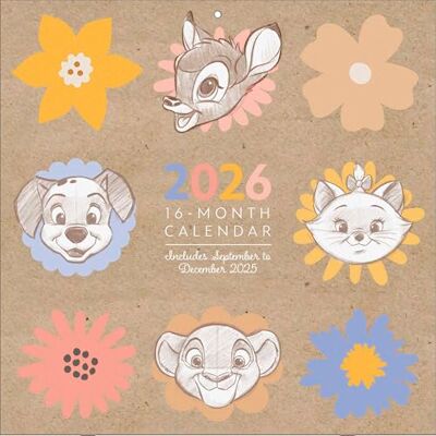Pyramid International DISNEY CLASSICS (Artist Series) 2026 Square Wall Calendar – Official 16-Month Calendar Featuring Artistic Disney Characters – Collectible Gift for Animation Fans Pyramid International DISNEY CLASSICS (Artist Series) 2026 Square Wall Calendar – Official 16-Month Calendar Featuring Artistic Disney Characters – Collectible Gift for Animation Fans