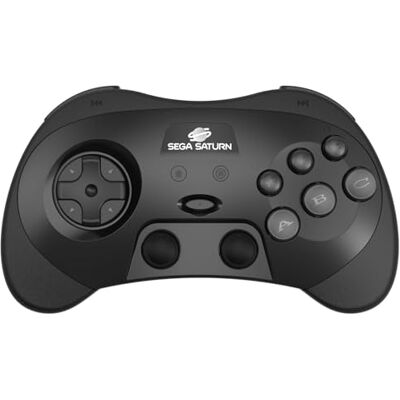Retro-Bit SEGA Saturn® 2.4GHz Wireless Pro Controller for Sega Saturn, Sega Mega Drive Mini, Switch, PC, Mac Includes 2 Receivers Black Retro-Bit SEGA Saturn® 2.4GHz Wireless Pro Controller for Sega Saturn, Sega Mega Drive Mini, Switch, PC, Mac Includes 2 Receivers Black