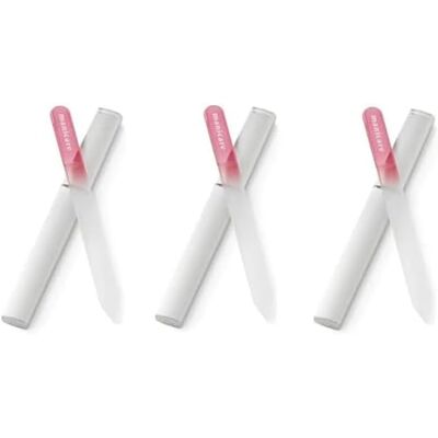 Manicare 3 Glass Nail Files - Double-Sided, Protective Cases - Nail File Manicare 3 Glass Nail Files - Double-Sided, Protective Cases - Nail File