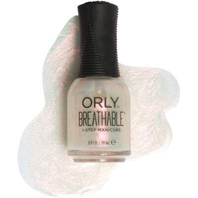Orly Shimmer Nail Topper Breathable Nail Varnish Infused with Argan Oil, Pro-Vitamin B5 & Vitamin C No Base or Top Coat Needed Easy to Apply & Vegan (Siren Me Crazy) Orly Shimmer Nail Topper Breathable Nail Varnish Infused with Argan Oil, Pro-Vitamin B5 & Vitamin C No Base or Top Coat Needed Easy to Apply & Vegan (Siren Me Crazy)