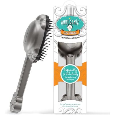 Knot Genie Detangling Brush Detangling Brush, Genie Surpeme, Silver Knot Genie Detangling Brush Detangling Brush, Genie Surpeme, Silver
