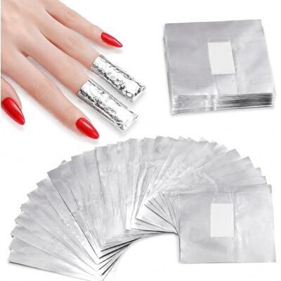 Admygo 500 Pcs Nail Foil Wraps, Soak Off Nail Foils with Pre-attached Cotton Pads, Lint Free Nail Remover Foil, Aluminium Foil Wraps for Gel Nail Foil, Nail Polish Remover Wraps for Gel & Acrylic Nails Admygo 500 Pcs Nail Foil Wraps, Soak Off Nail Foils with Pre-attached Cotton Pads, Lint Free Nail Remover Foil, Aluminium Foil Wraps for Gel Nail Foil, Nail Polish Remover Wraps for Gel & Acrylic Nails