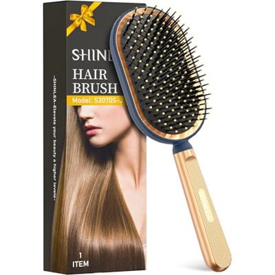 SHINLEA Large Paddle Brush, Hair Brush for Blow Drying, Massage Flexible Soft Bristles, Detangle Hairbrush for Men Women Kids, Reducing Breakage, Promoting Hair Growth SHINLEA Large Paddle Brush, Hair Brush for Blow Drying, Massage Flexible Soft Bristles, Detangle Hairbrush for Men Women Kids, Reducing Breakage, Promoting Hair Growth