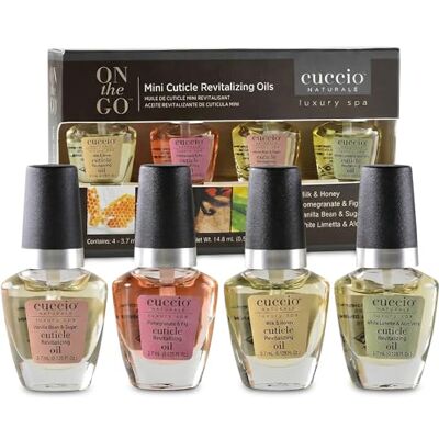 Cuccio NATURALÉ Professional Manicure Mini Cuticle Revitalizing Oil Pack- 4 x 3.7ml Cuticle Oil Cuccio NATURALÉ Professional Manicure Mini Cuticle Revitalizing Oil Pack- 4 x 3.7ml Cuticle Oil