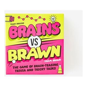Gift Republic Brains vs Brawn Action Game The Ultimate Party Showdown for Friends & Family, Combines Mental Challenges with Physical Tasks Fun Party Game, Pink Gift Republic Brains vs Brawn Action Game The Ultimate Party Showdown for Friends & Family, Combines Mental Challenges with Physical Tasks Fun Party Game, Pink