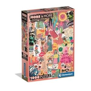 Clementoni Jigsaw Puzzle 1000 pieces More is More Fashion & Design, Puzzle for Adults 14-99 Years, Compact box, Made in Italy, 37071 Clementoni Jigsaw Puzzle 1000 pieces More is More Fashion & Design, Puzzle for Adults 14-99 Years, Compact box, Made in Italy, 37071