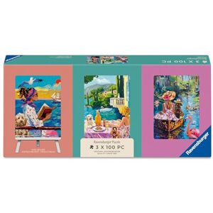 Ravensburger Have Dog, Will Travel Puzzle & Easel Set. 3 x 100 Piece Jigsaw Puzzles for Adults & Kids Age 8+ Colourful Travel & Dog Artwork Includes Small Puzzle Easel Ravensburger Have Dog, Will Travel Puzzle & Easel Set. 3 x 100 Piece Jigsaw Puzzles for Adults & Kids Age 8+ Colourful Travel & Dog Artwork Includes Small Puzzle Easel