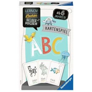 Ravensburger 80347 Learning Laughter DIY: ABC, Children's Game from 5 Years, Educational Game for 1-4 Players, Card Game, Letters Ravensburger 80347 Learning Laughter DIY: ABC, Children's Game from 5 Years, Educational Game for 1-4 Players, Card Game, Letters