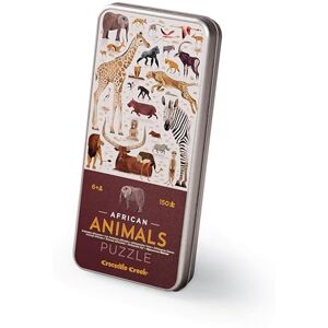 Crocodile Creek African Animals Puzzle – 150 Pieces in Collectible Tin, Educational Jigsaw for Kids Ages 5+, Wildlife Safari Theme Crocodile Creek African Animals Puzzle – 150 Pieces in Collectible Tin, Educational Jigsaw for Kids Ages 5+, Wildlife Safari Theme