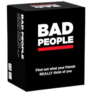 BAD PEOPLE Party Game Find Out What Your Friends Really Think of You Hilarious Adult Card Game for White Elephant Parties, Stocking Stuffers and Board Games Night with Friends BAD PEOPLE Party Game Find Out What Your Friends Really Think of You Hilarious Adult Card Game for White Elephant Parties, Stocking Stuffers and Board Games Night with Friends