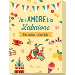 Pattloch Verlag GmbH + Co From Amore to Zabaione: The Curious Italy Quiz Card Game with 51 Question Cards for Adults and Children Pattloch Verlag GmbH + Co From Amore to Zabaione: The Curious Italy Quiz Card Game with 51 Question Cards for Adults and Children