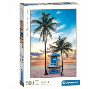 Clementoni Jigsaw Puzzle 500 pieces, Collection Miami Beach Florida, Puzzle for Adults 14-99 Years, Made in Italy, 35568 Clementoni Jigsaw Puzzle 500 pieces, Collection Miami Beach Florida, Puzzle for Adults 14-99 Years, Made in Italy, 35568