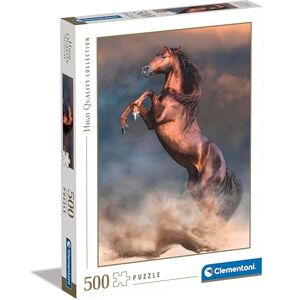 Clementoni Jigsaw Puzzle Collection Wild Red Stallion 500 Pieces Puzzle For Adults 14-99 Years, Gift For Men/Women, Animal, Realistic, Made In Italy, 35521 Clementoni Jigsaw Puzzle Collection Wild Red Stallion 500 Pieces Puzzle For Adults 14-99 Years, Gift For Men/Women, Animal, Realistic, Made In Italy, 35521