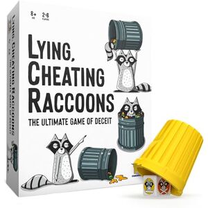 Gamewright Lying, Cheating, Racoons Board Game Ages 8+ 2-6 Players 10+ Minutes Playing Time Gamewright Lying, Cheating, Racoons Board Game Ages 8+ 2-6 Players 10+ Minutes Playing Time