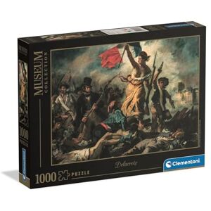 Clementoni Jigsaw Puzzle 1000 pieces, Collection, Museum Collection Liberty Leading the People, Puzzle for Adults 14-99 Years, Made in Italy, 37087 Clementoni Jigsaw Puzzle 1000 pieces, Collection, Museum Collection Liberty Leading the People, Puzzle for Adults 14-99 Years, Made in Italy, 37087
