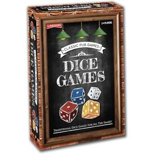 University Games Lagoon Classic Pub Dice Games Set, 26 Wooden Dice, 20 Traditional Games, 2-4 Players University Games Lagoon Classic Pub Dice Games Set, 26 Wooden Dice, 20 Traditional Games, 2-4 Players