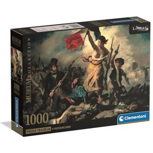 Clementoni Jigsaw Puzzle 1000 pieces Museum Collection Liberty Leading, Puzzle for Adults 14-99 Years, Compact box, Made in Italy, 39973 Clementoni Jigsaw Puzzle 1000 pieces Museum Collection Liberty Leading, Puzzle for Adults 14-99 Years, Compact box, Made in Italy, 39973