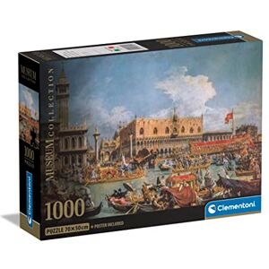 Clementoni 39792 Museum Collection Canaletto, "The Return Of The Bucentaur at the Molo on Ascension Day" Jigsaw Puzzle 1000 Pieces, Jigsaw Puzzle For Adults Made In Italy Clementoni 39792 Museum Collection Canaletto, "The Return Of The Bucentaur at the Molo on Ascension Day" Jigsaw Puzzle 1000 Pieces, Jigsaw Puzzle For Adults Made In Italy