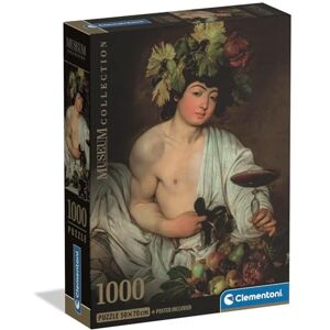Clementoni Jigsaw Puzzle 1000 pieces Museum Collection Caravaggio Bacchus, Puzzle for Adults 14-99 Years, Compact box, Made in Italy, 39977 Clementoni Jigsaw Puzzle 1000 pieces Museum Collection Caravaggio Bacchus, Puzzle for Adults 14-99 Years, Compact box, Made in Italy, 39977